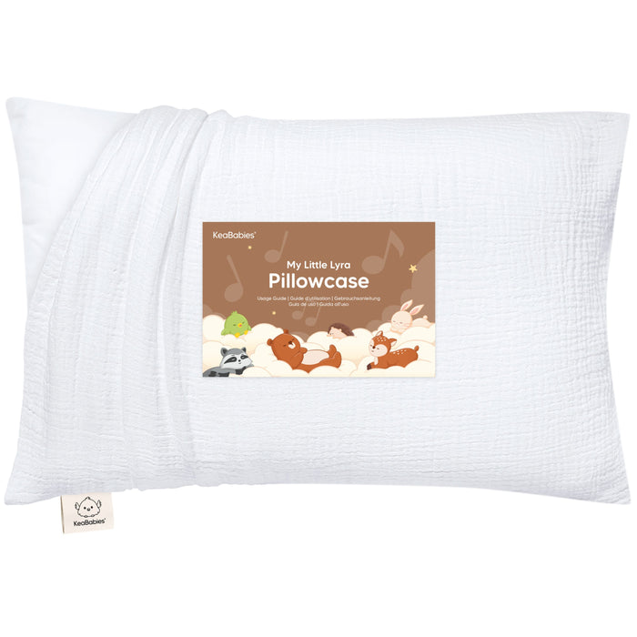 Organic cotton My Little Lyra Toddler Pillowcase designed to be soft and breathable