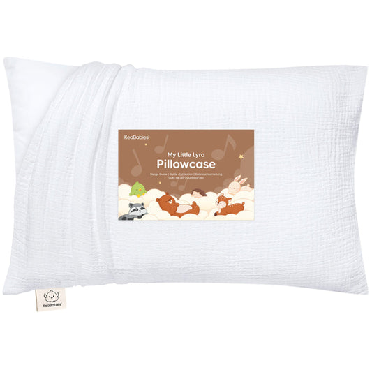 Organic cotton My Little Lyra Toddler Pillowcase designed to be soft and breathable