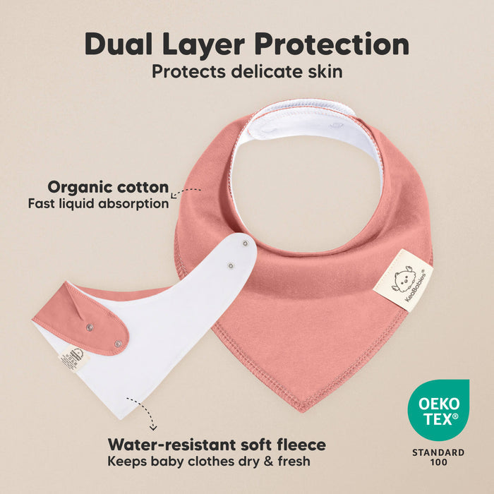 10-Pack Organic Bandana Bibs