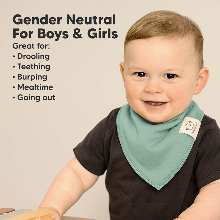 Gender Neutral For Boys & Girls bandana bibs are ideal for drooling, feeding, and daily wear.