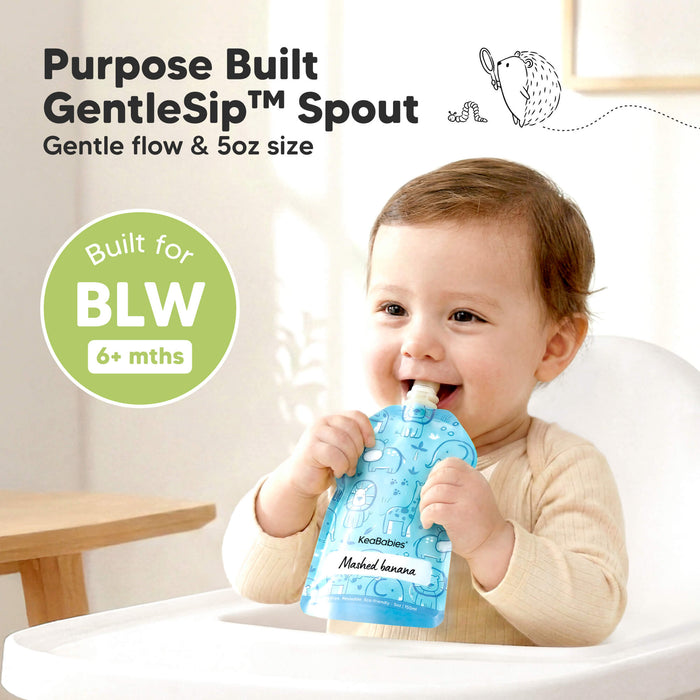Purpose Built GentleSip™ Spout - Gentle flow & 5oz size (Built for BLW 6+ months)