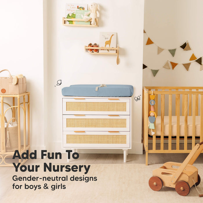Add fun to your nursery, gender-neutral designs for boys and girls.