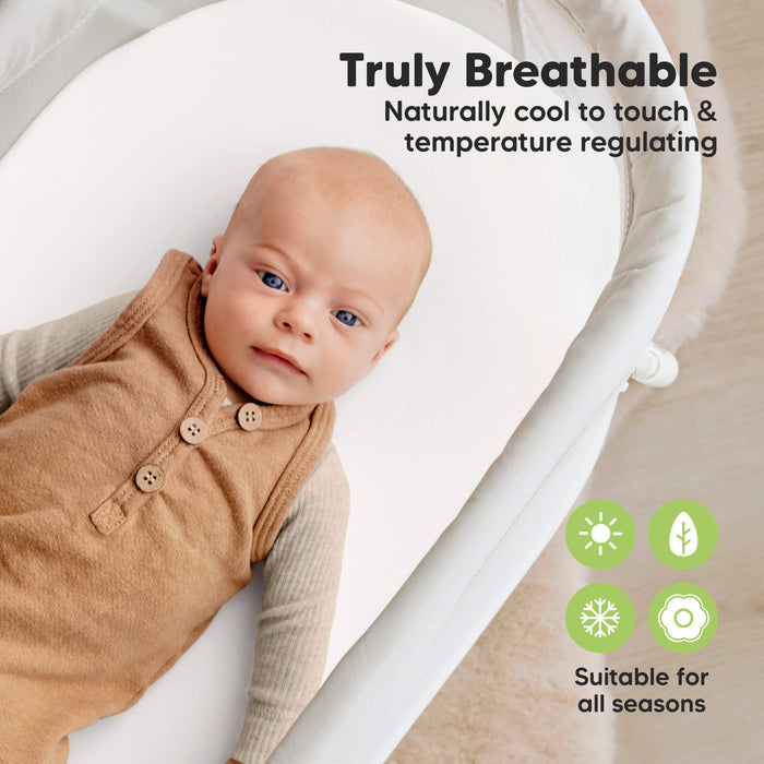 Truly Breathable - Naturally cool to touch & temperature regulating (Suitable for all seasons)