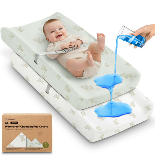 2-Pack Isla [Protect+] Waterproof Changing Pad Covers