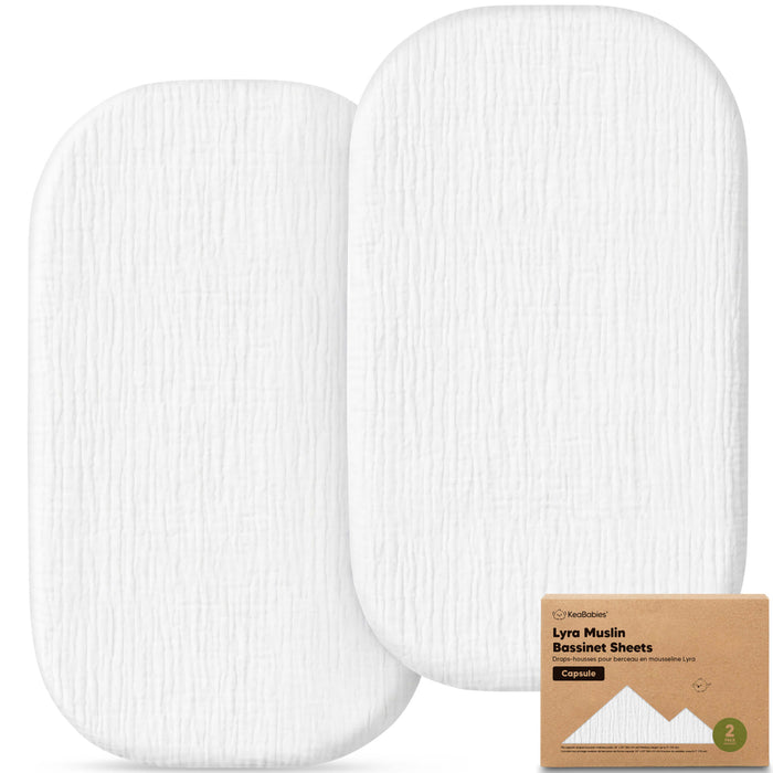 2-Pack Lyra Muslin Bassinet Sheets