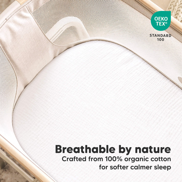 Breathable by nature - Crafted from 100% organic cotton for softer calmer sleep (OEKO-TEX Standard 100)