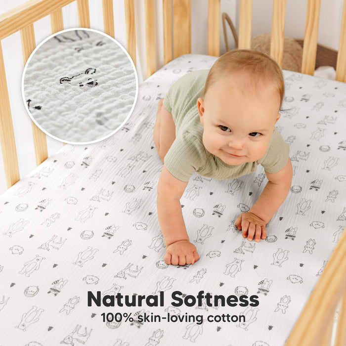 Natural softness with 100% skin-loving cotton.