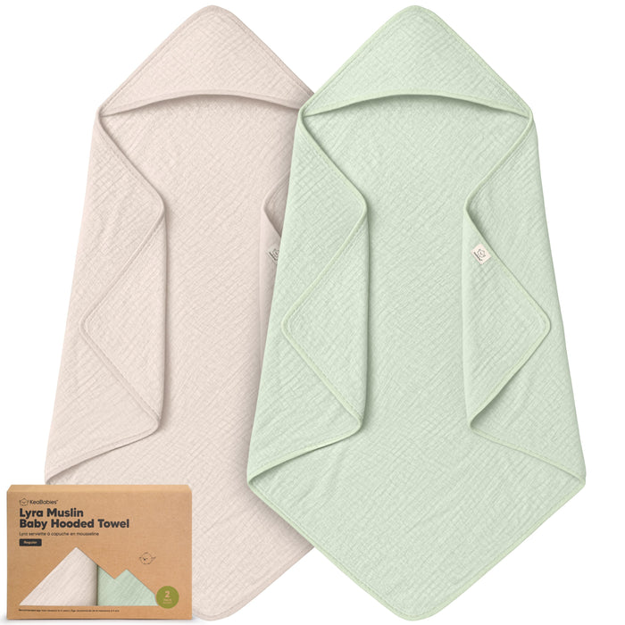 2-Pack Lyra Muslin Hooded Towels