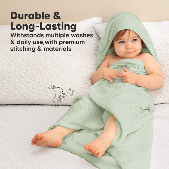 Durable and long-lasting hooded towel made with premium stitching and materials for daily use.