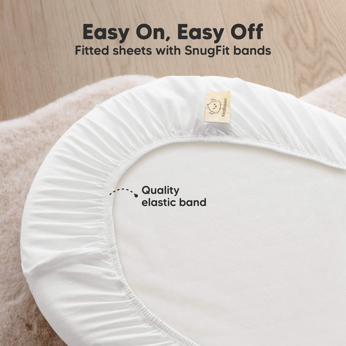 Easy On, Easy Off - Fitted sheets with SnugFit bands (Quality elastic band)