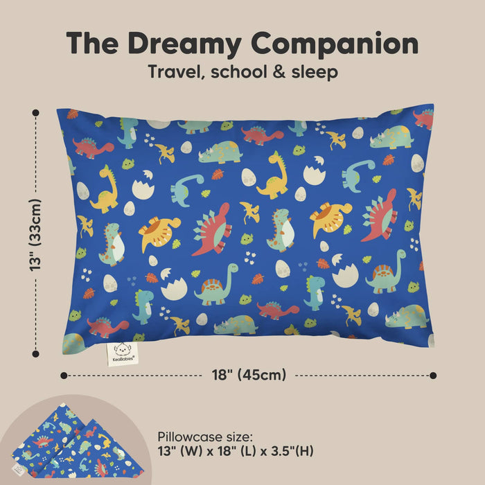 The dreamy companion pillow is perfectly sized for toddlers, measuring 13 × 18 inches, making it ideal for travel, school, and everyday sleep.