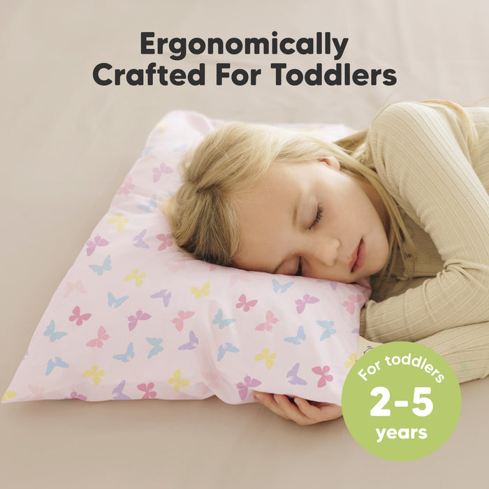 Ergonomically crafted for toddlers, this dreamy pillow provides the ideal support and comfort for ages 2–5.