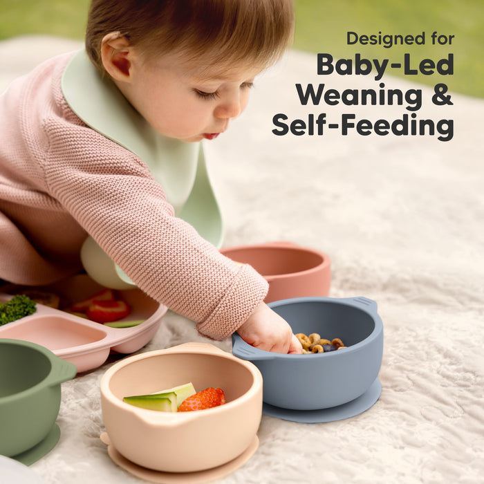 Designed for baby-led weaning and self-feeding.