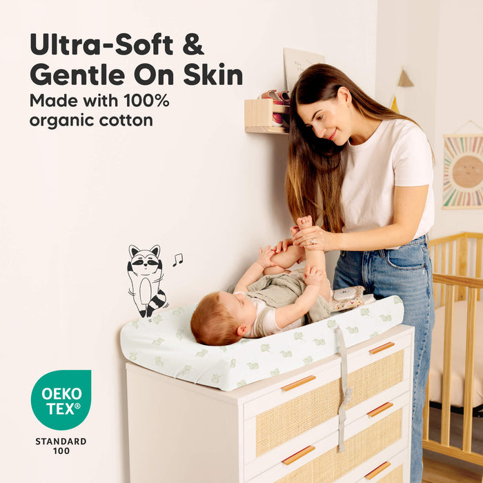 Ultra soft and gentle on skin - made with 100% organic cotton 
OEKO TEX STANDARD 100