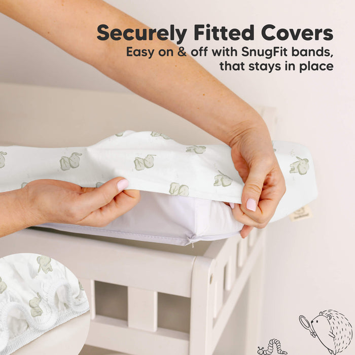 Securely Fitted Covers - Easy on and off with snugfit bands, that stays in place.