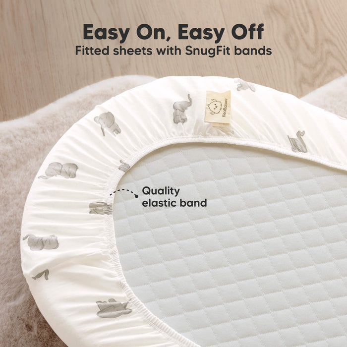Easy On, Easy Off - Fitted sheets with SnugFit bands (Quality elastic band)