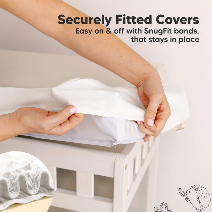 Securely Fitted Covers - Easy on and off with snugfit bands, that stays in place.