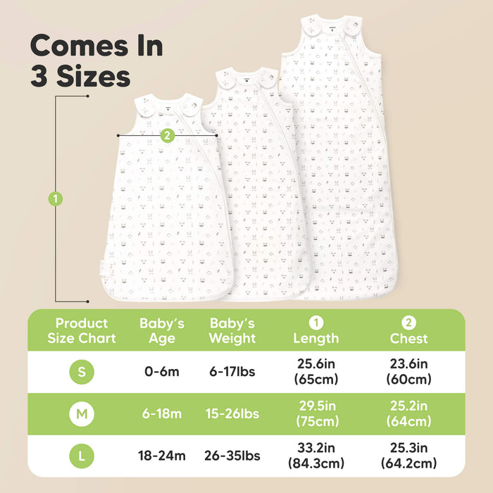 Comes in 3 sizes - Small (0-6months old, 6-17lbs weight, 25.6inches height), Medium (6-18months old, 15-26lbs weight, 30inches height), and Large (18-24month old, 26-35lbs weight, 35.5inches height)