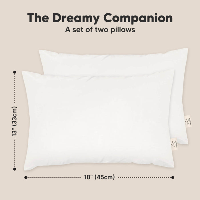Set of 2 The dreamy companion pillow is 13 × 18 inches