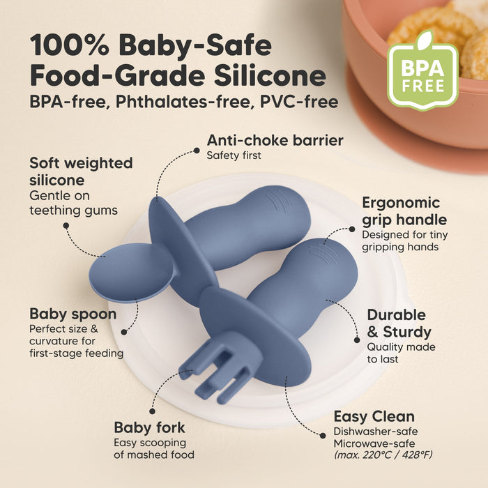 2-Sets Lil’ Prep Baby Fork & Spoon