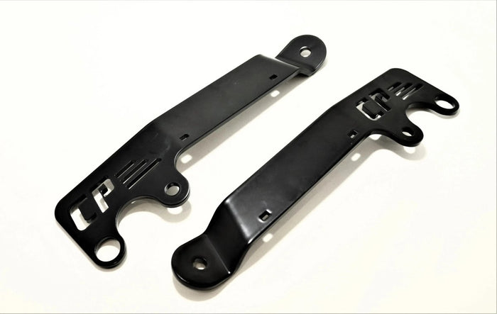 Crawford powder-coated hood light pod mounting brackets for 2018-2023 Subaru Crosstrek
