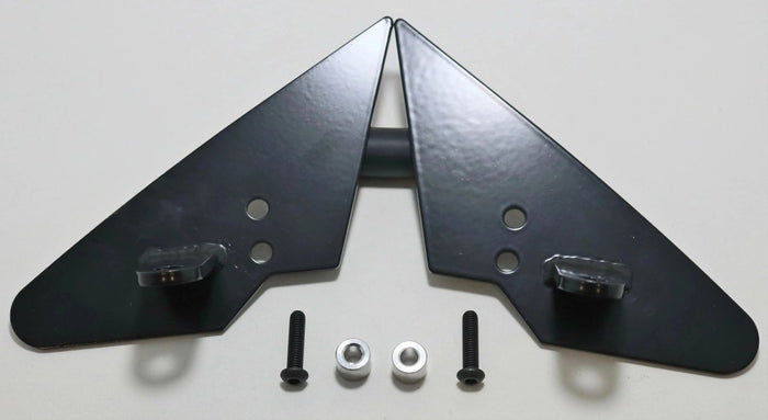 Crawford powder-coated mirror light pod mounting brackets for 2018-2023 Subaru Crosstrek
