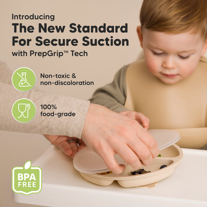 Introducing The New Standard For Secure Suction with PrepGrip™ Tech, non-toxic and non-discoloration, 100% food-grade, BPA-free.