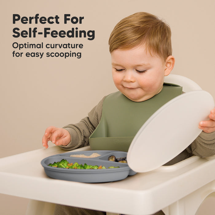 Perfect For Self-Feeding, optimal curvature for easy scooping.