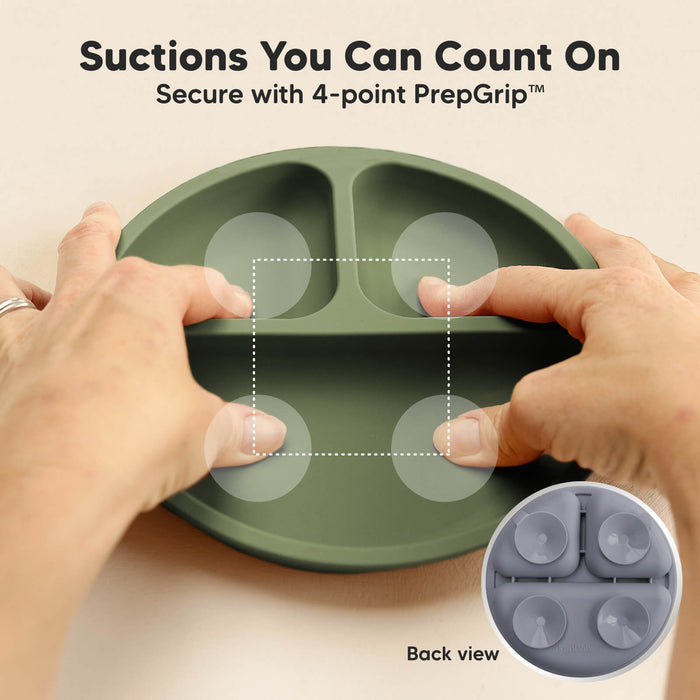 Suctions You Can Count On, secure with 4-point PrepGrip™, back view shown.