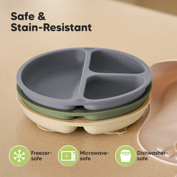 Safe & Stain-Resistant, freezer-safe, microwave-safe, dishwasher-safe.