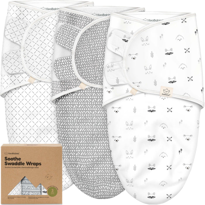 3-Pack Soothe Swaddle Wraps