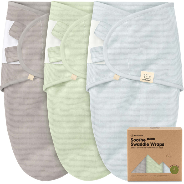 3-Pack Soothe (Wren) Swaddle Wraps