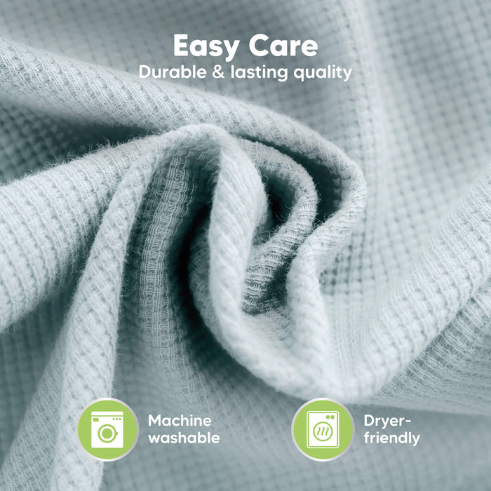 Easy Care with durable and lasting quality, machine washable and dryer-friendly.