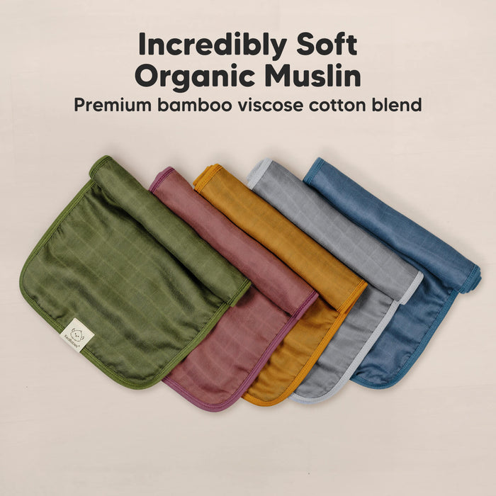 Incredibly Soft Organic Muslin made with premium bamboo viscose cotton blend.