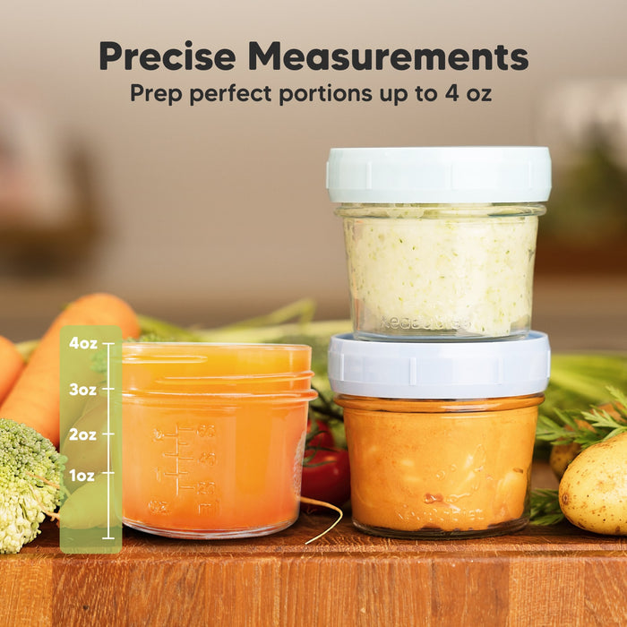 Precise Measurements for prepping portions up to 4 oz.
