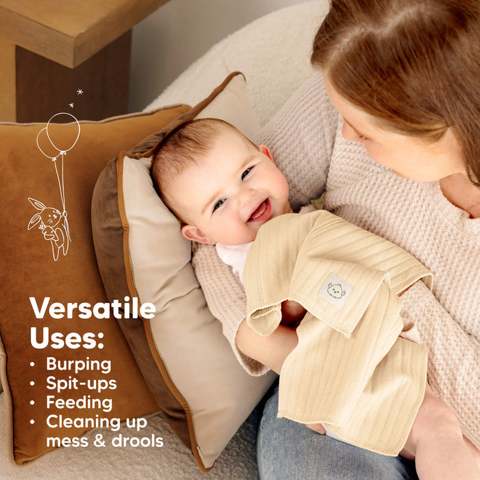 6-Pack Shea (Stria) Burp Cloths