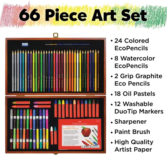 64- Piece Young Artist Essentials Art Set Gift Set