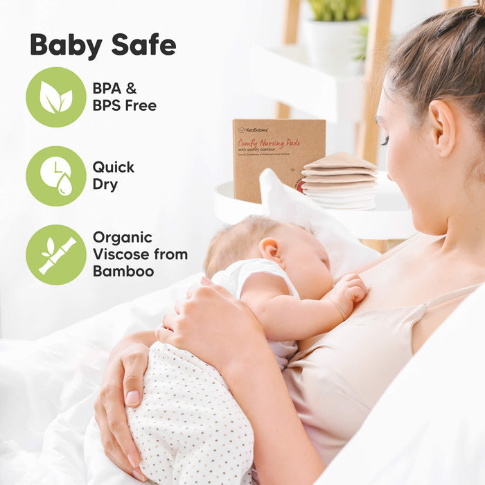 Baby Safe - BPA & BPS Free, Quick Dry, 
Organic Viscose from Bamboo