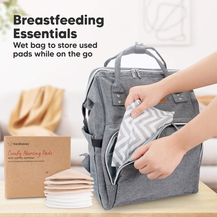 Breastfeeding Essentials - 
Wet bag to store used pads while on the go