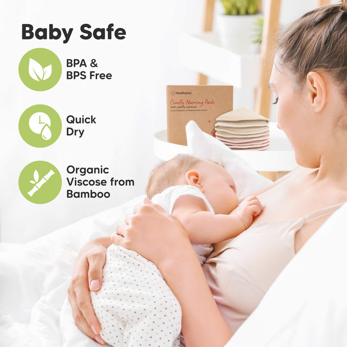 Baby Safe - BPA & BPS Free, Quick Dry, 
Organic Viscose from Bamboo