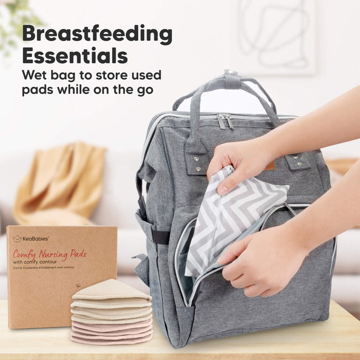 Breastfeeding Essentials - 
Wet bag to store used pads while on the go
