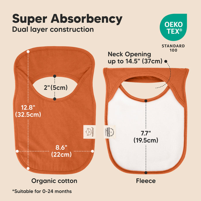 8-Pack Hallo Drool Bibs