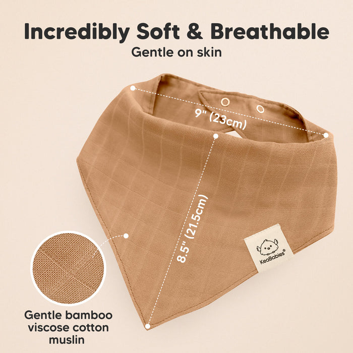 Incredibly Soft & Breathable, gentle on skin, made with bamboo viscose cotton muslin.