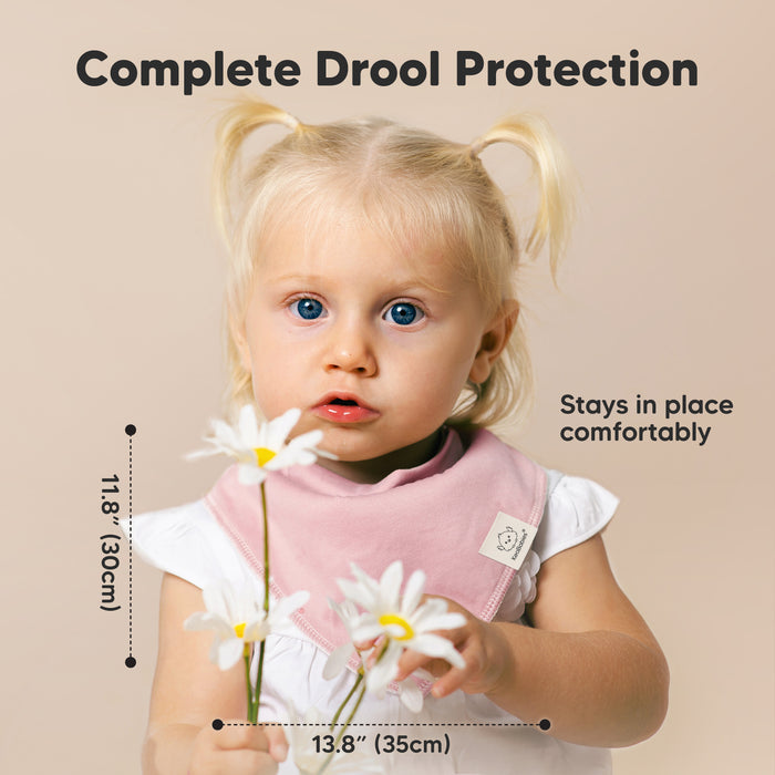 Great for clothing accessory, drooling, feeding, and burping. 13.8 inches by 11.8 inches.