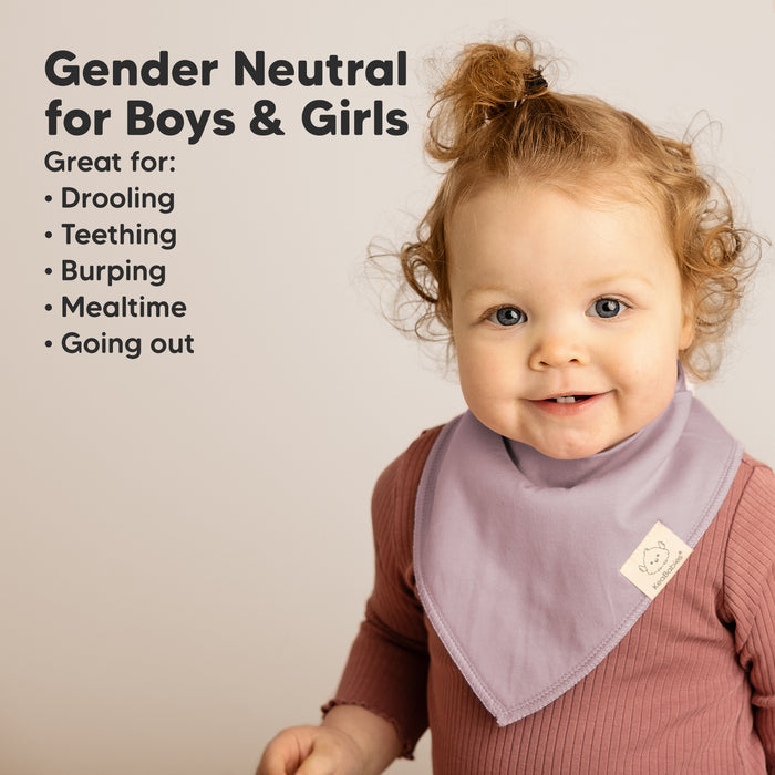 Gender Neutral for Boys & Girls
Great for:
Drooling
Teething
Burping
Mealtime
Going out