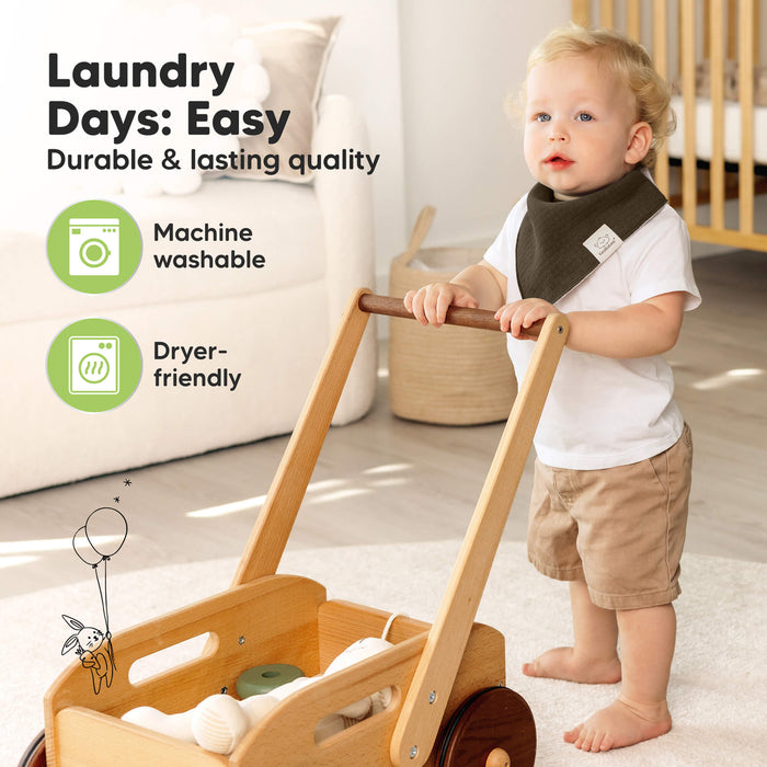 Laundry Days: Easy, durable & lasting quality, machine washable and dryer-friendly.