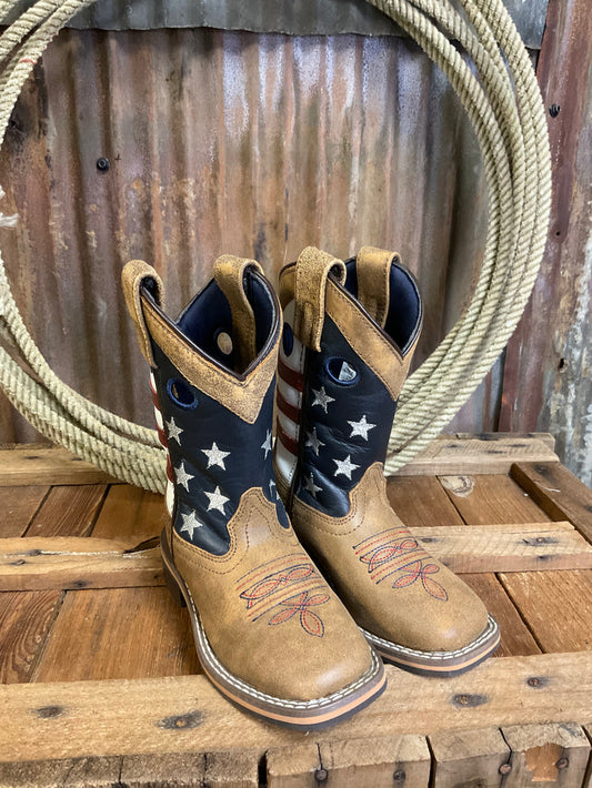Smoky Mountain Stars and Stripes Western Boot