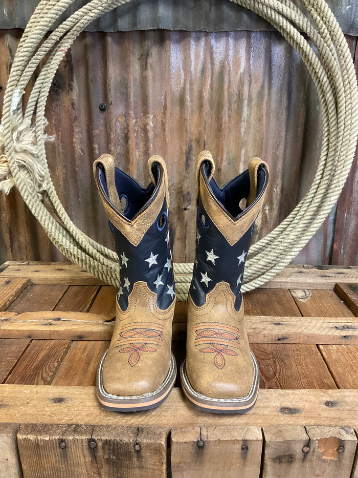 Smoky Mountain Stars and Stripes Western Boot