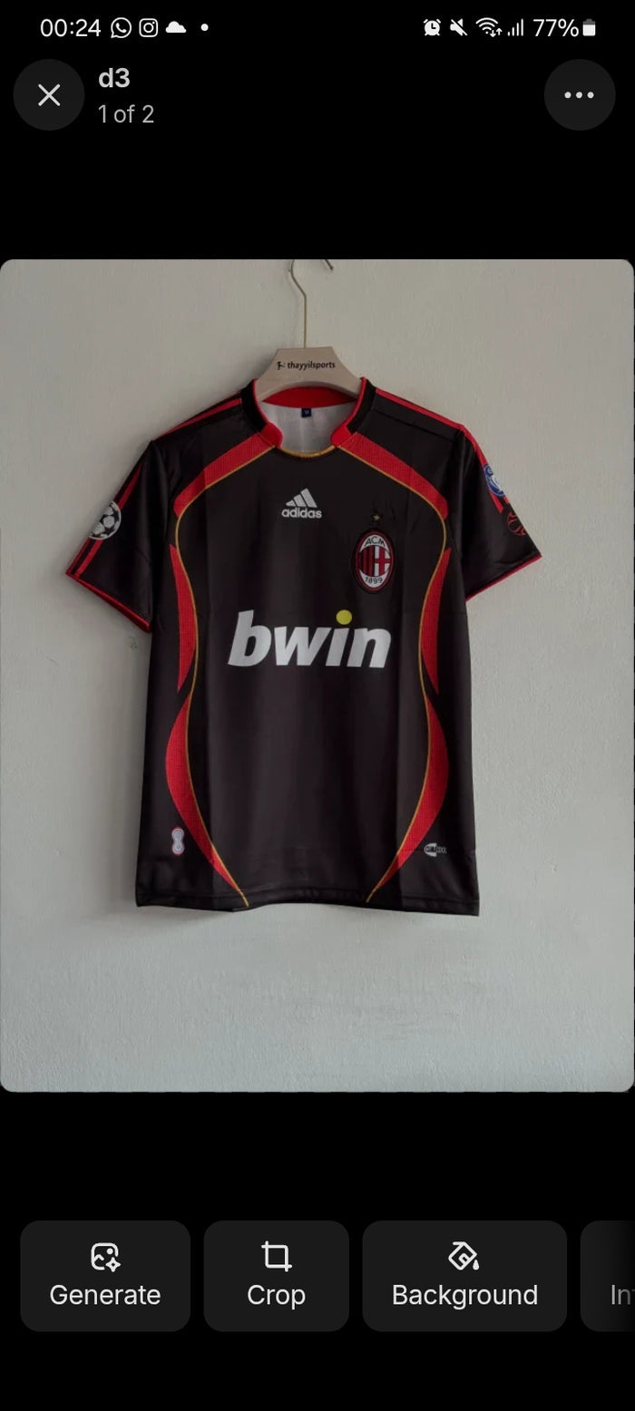 Ac milan Maldini 3 black