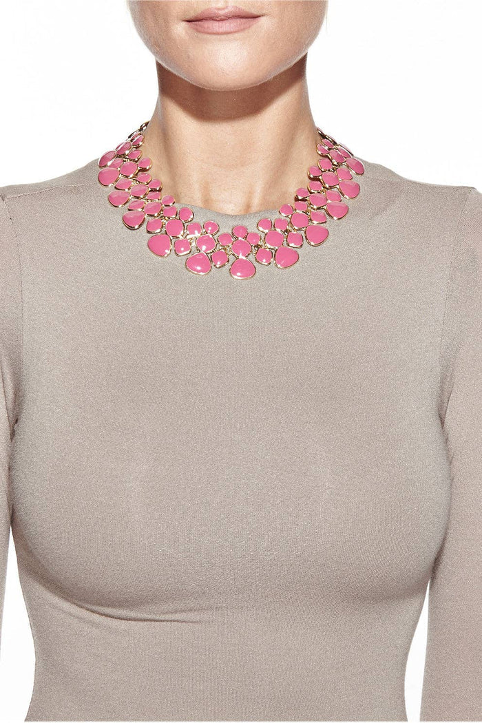 Style the Adel Pink Collar Necklace exclusively at Born To Glam